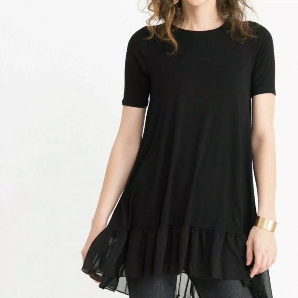Agnes & Dora Chiffon Ruffle Tunic